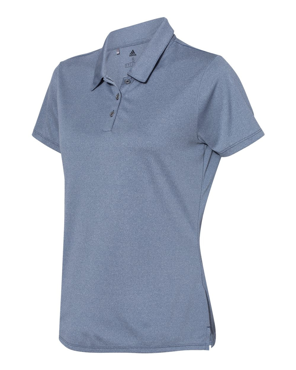 Adidas A241 Women's Heathered Sport Shirt - Collegiate Navy Heather