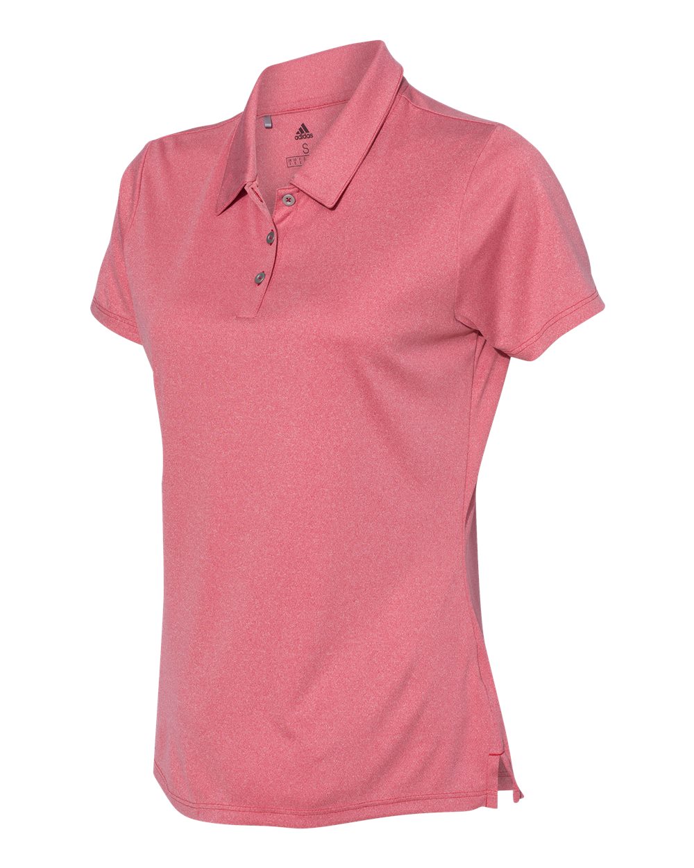 Adidas A241 Women's Heathered Sport Shirt - Power Red Heather