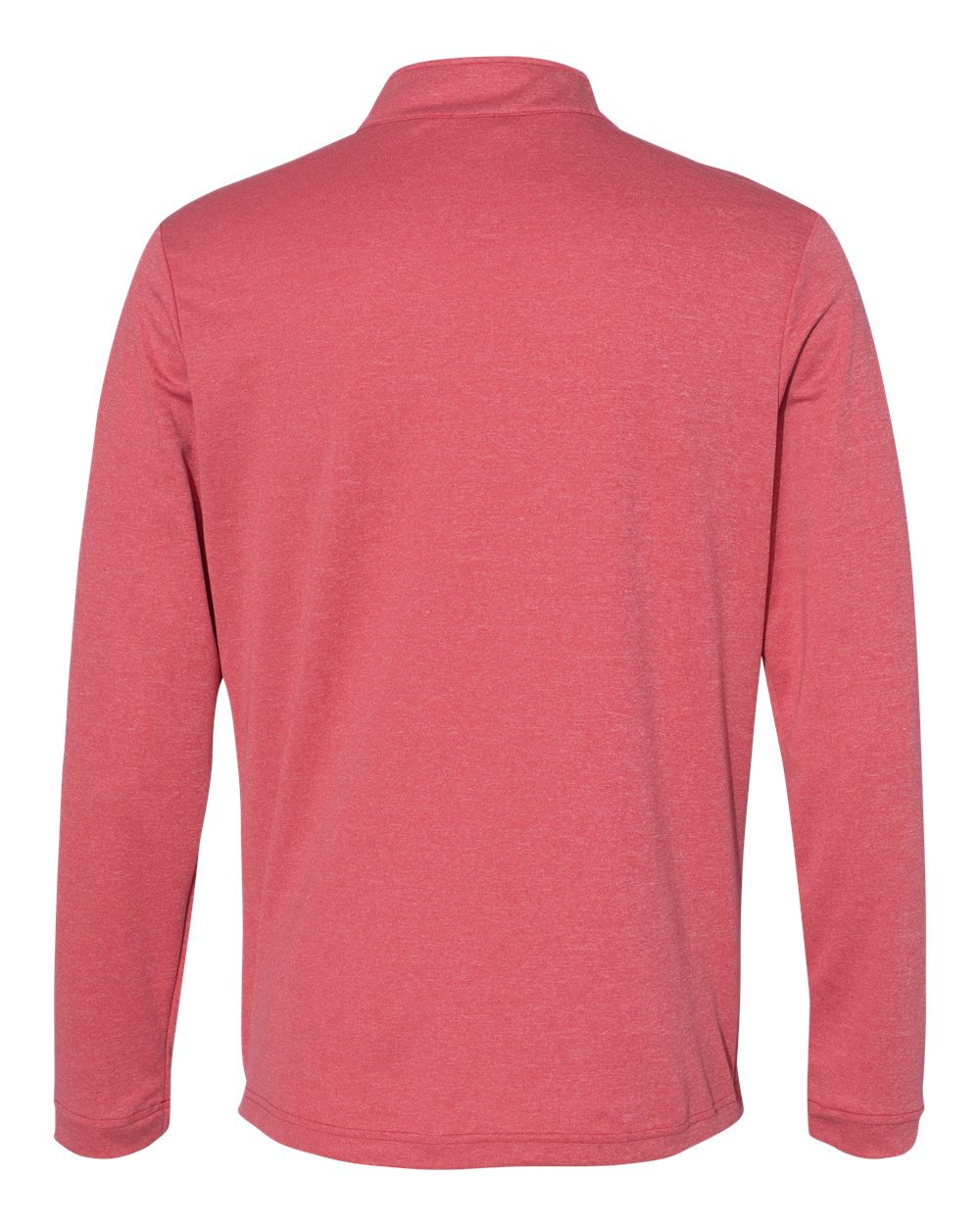 Adidas A280 Lightweight Quarter-Zip Pullover - Power Red Heather Carbon