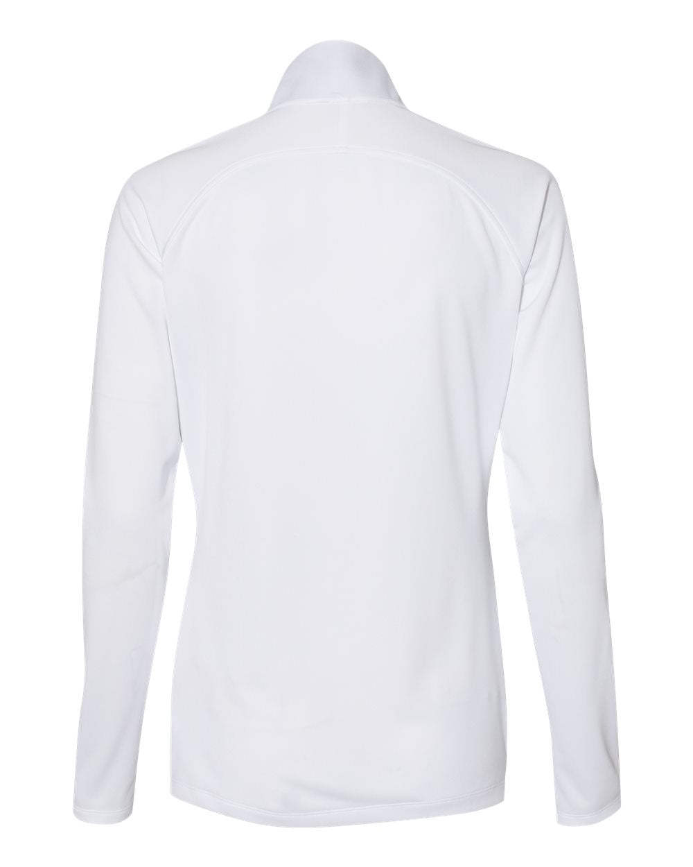 Adidas A281 Women's Lightweight Quarter-Zip Pullover - White Carbon