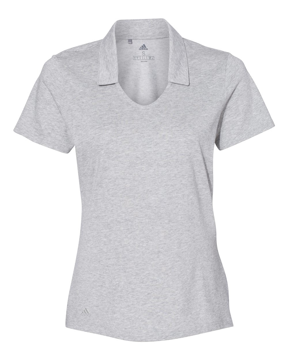 Adidas A323 Women's Cotton Blend Sport Shirt - Medium Grey Heather