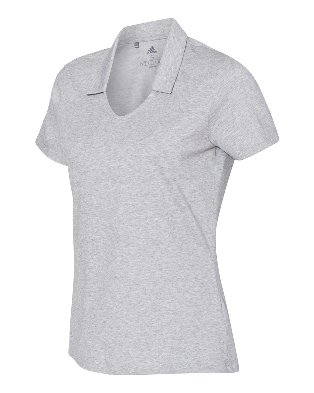 Adidas A323 Women's Cotton Blend Sport Shirt - Medium Grey Heather