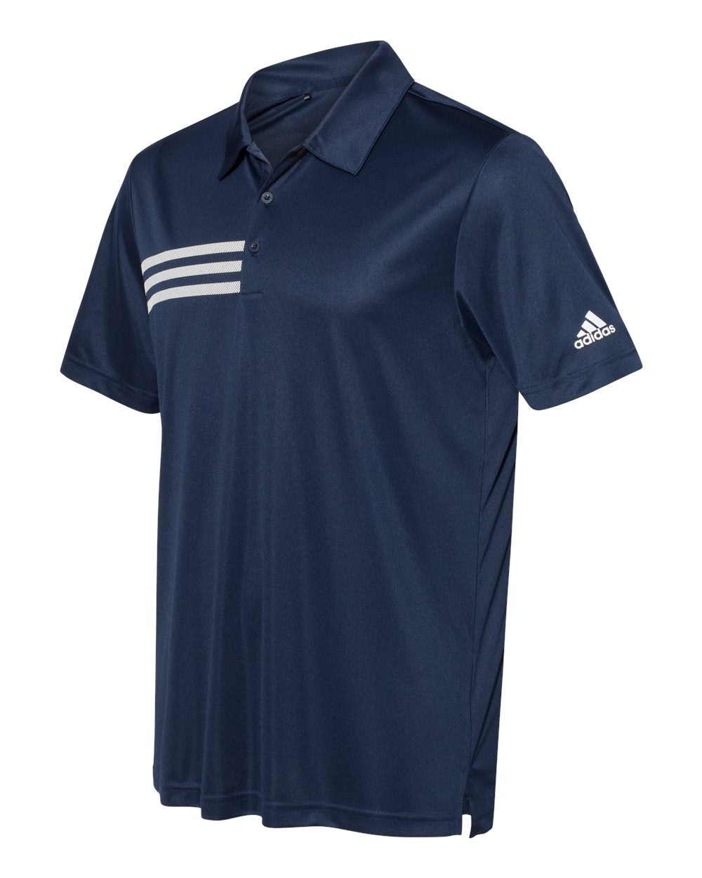 Adidas A324 3-Stripes Chest Sport Shirt - Collegiate Navy White