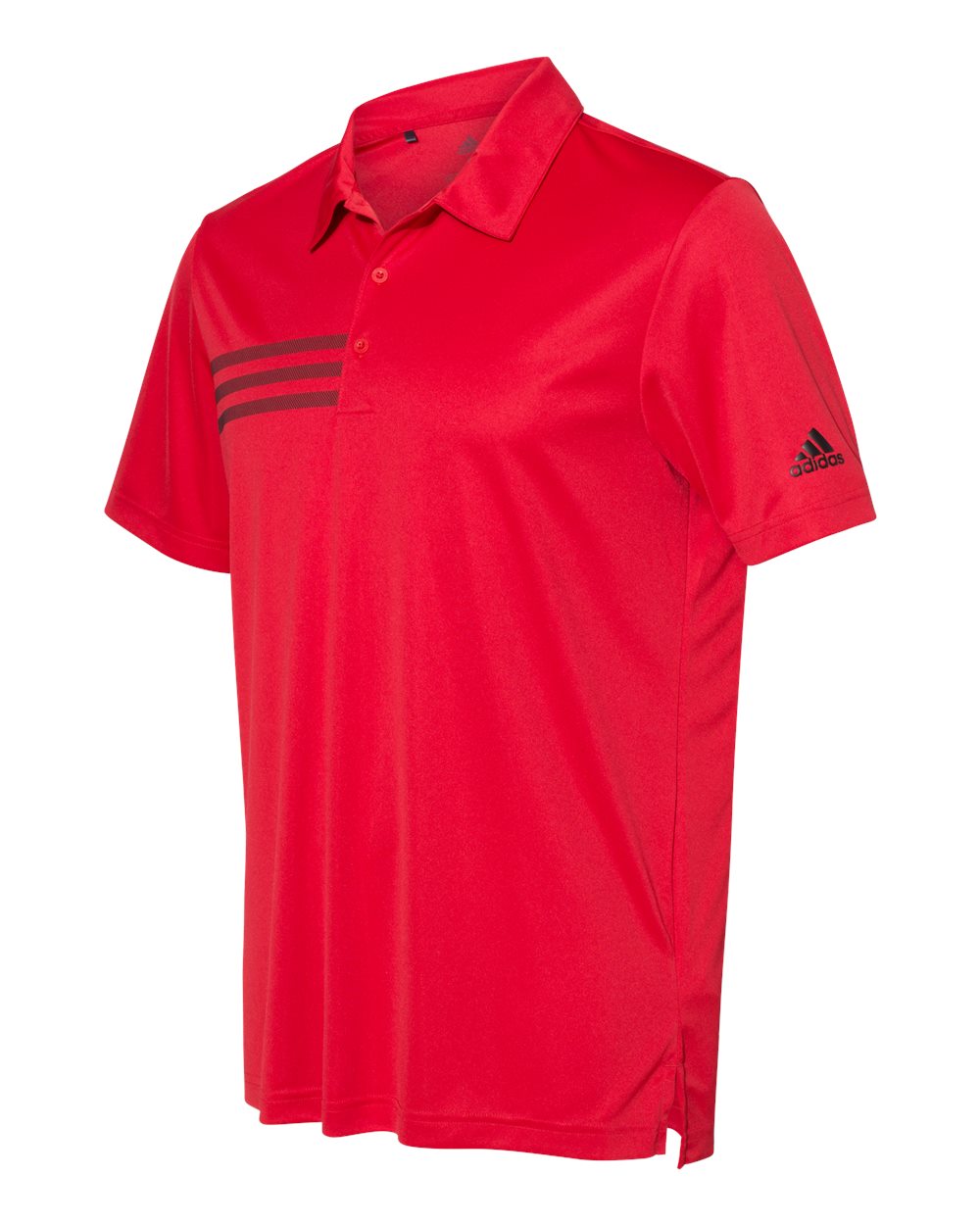 Adidas A324 3-Stripes Chest Sport Shirt - Collegiate Red Black