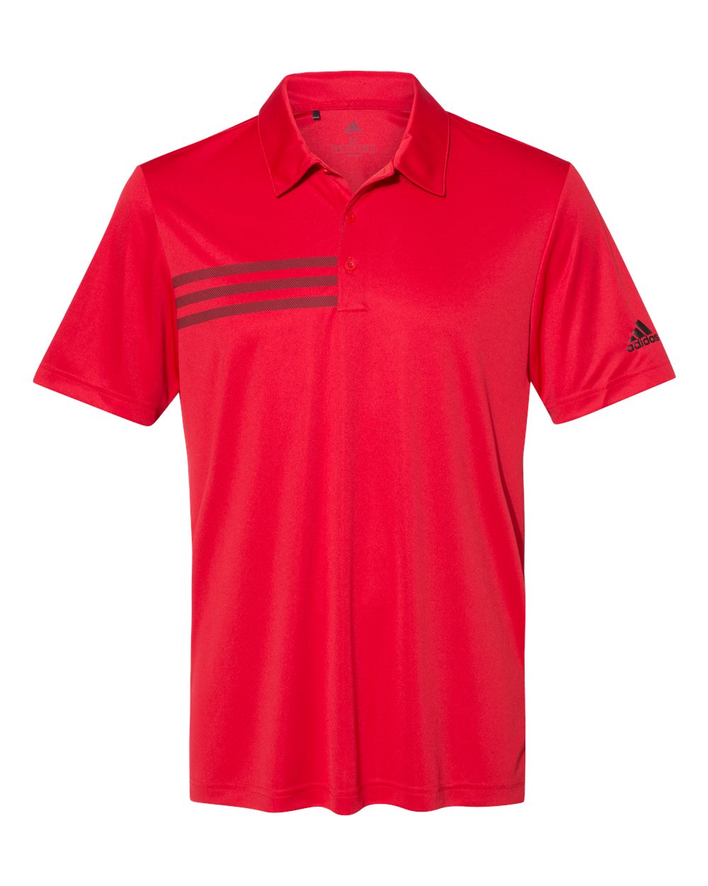 Adidas A324 3-Stripes Chest Sport Shirt - Collegiate Red Black