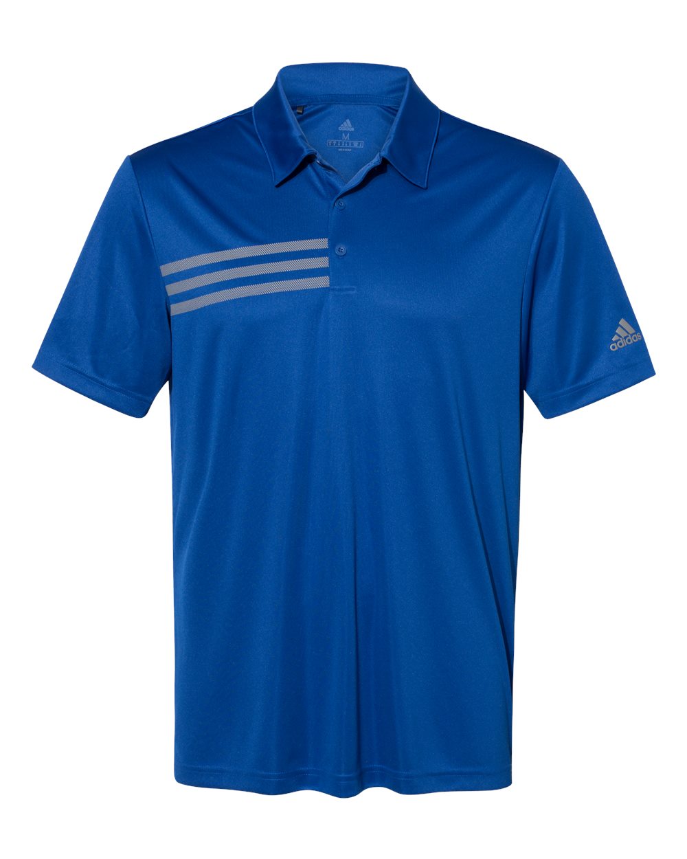 Adidas A324 3-Stripes Chest Sport Shirt - Collegiate Royal Grey Three