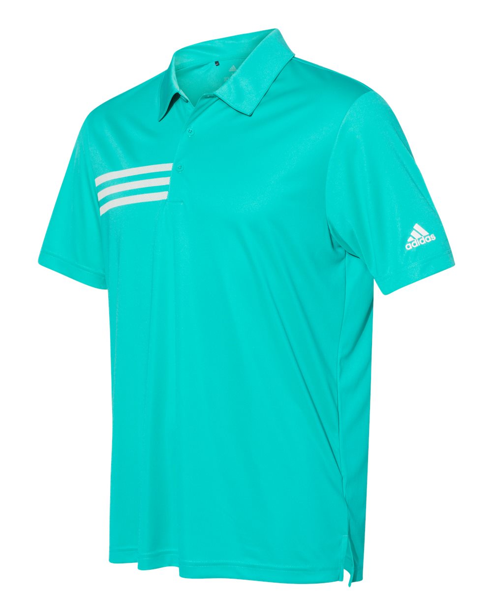 Adidas A324 3-Stripes Chest Sport Shirt - Hi-Res Aqua White