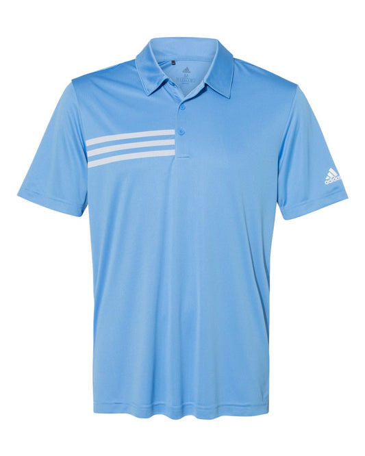 Adidas A324 3-Stripes Chest Sport Shirt - Lucky Blue White