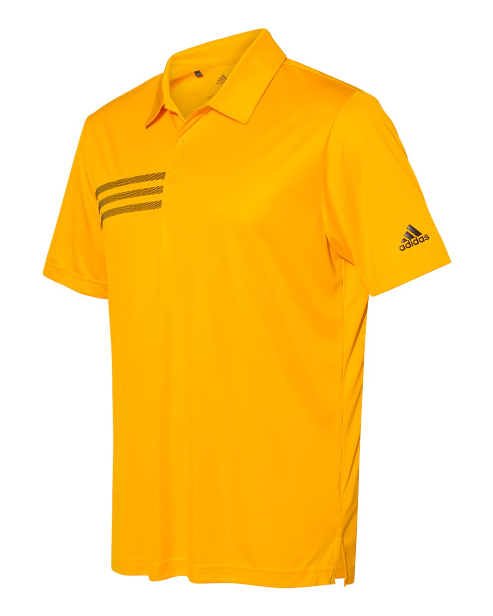 Adidas A324 3-Stripes Chest Sport Shirt - Team Collegiate Gold Black