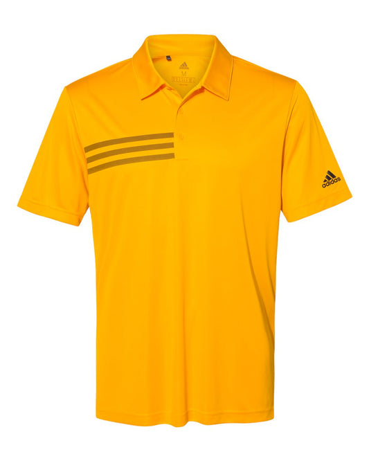 Adidas A324 3-Stripes Chest Sport Shirt - Team Collegiate Gold Black