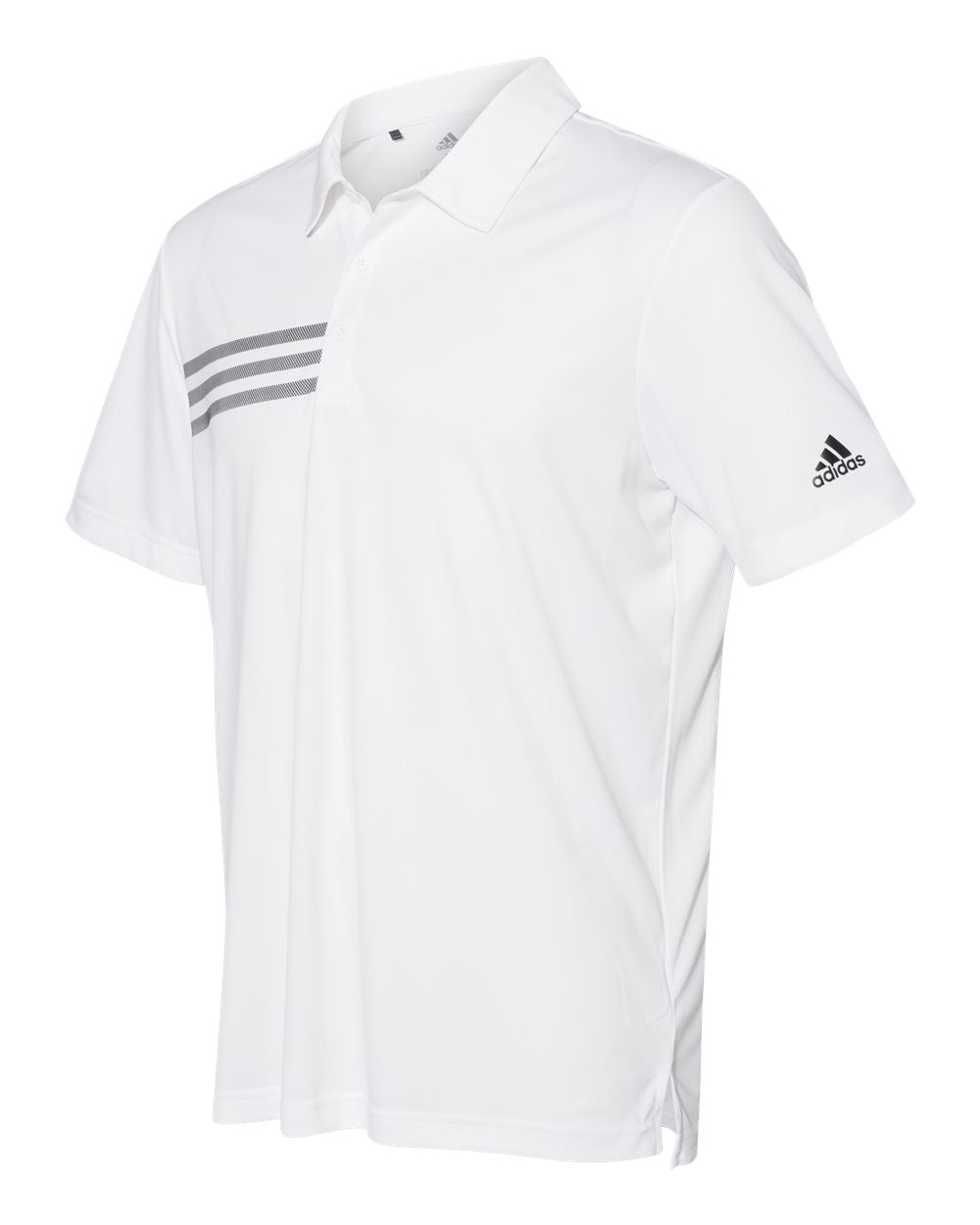 Adidas A324 3-Stripes Chest Sport Shirt - White Black