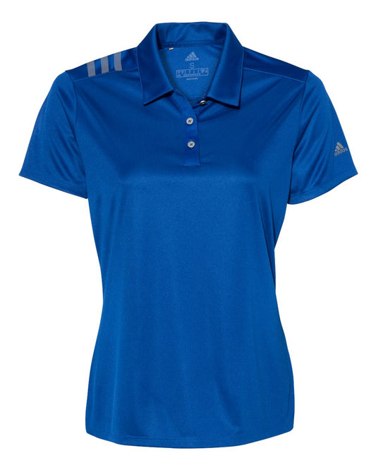 Adidas A325 Women's 3-Stripes Shoulder Sport Shirt - Collegiate Royal Grey Three