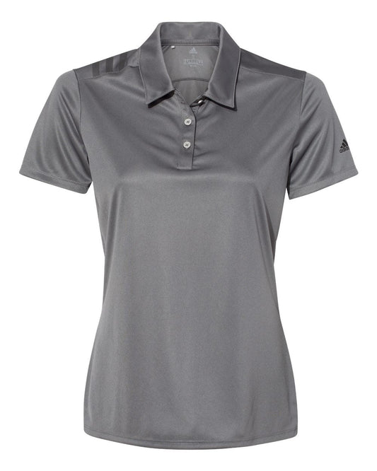 Adidas A325 Women's 3-Stripes Shoulder Sport Shirt - Grey Five Black
