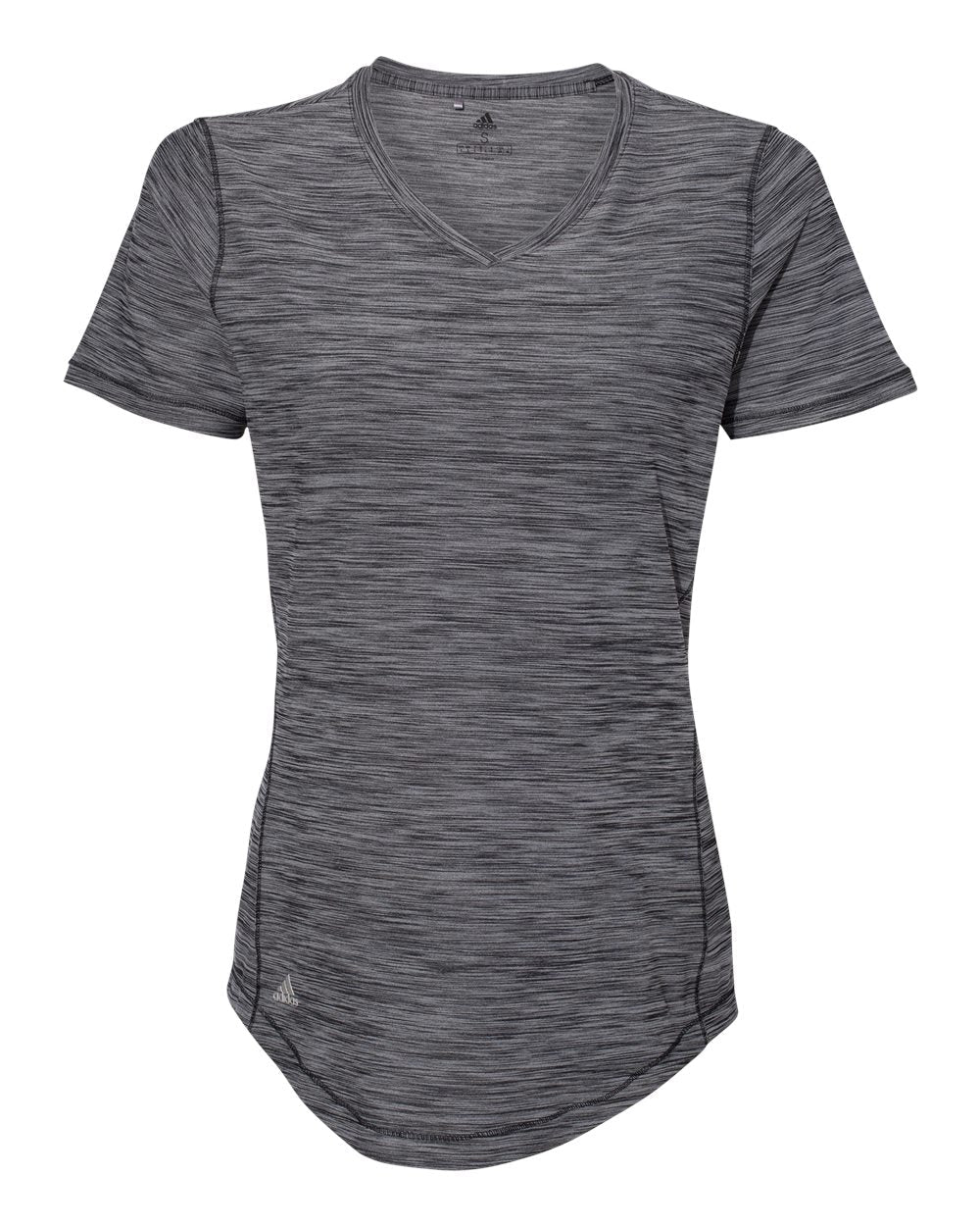 Adidas A373 Women's Malange Tech T-Shirt - Black Melange