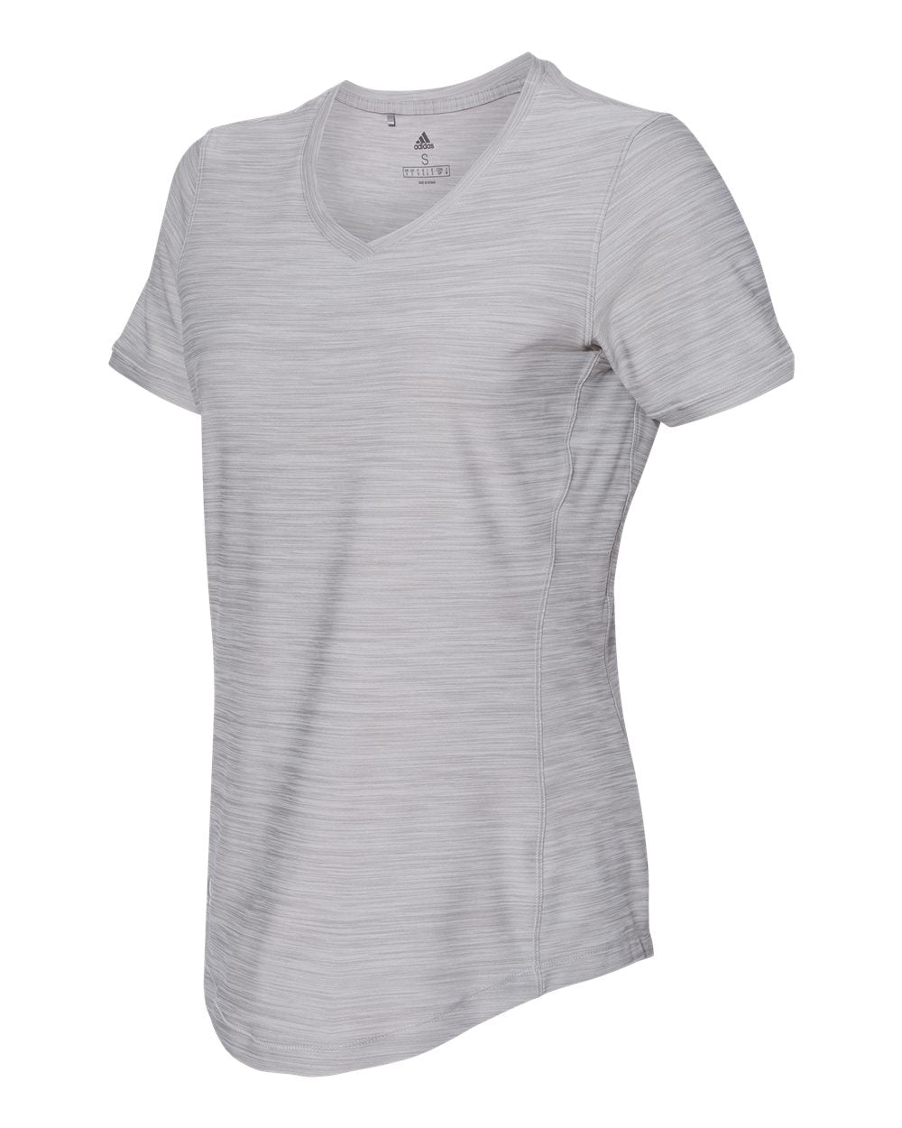 Adidas A373 Women's Malange Tech T-Shirt - Mid Grey Melange