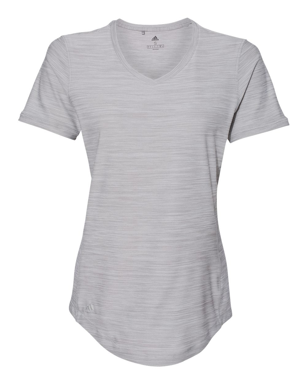 Adidas A373 Women's Malange Tech T-Shirt - Mid Grey Melange