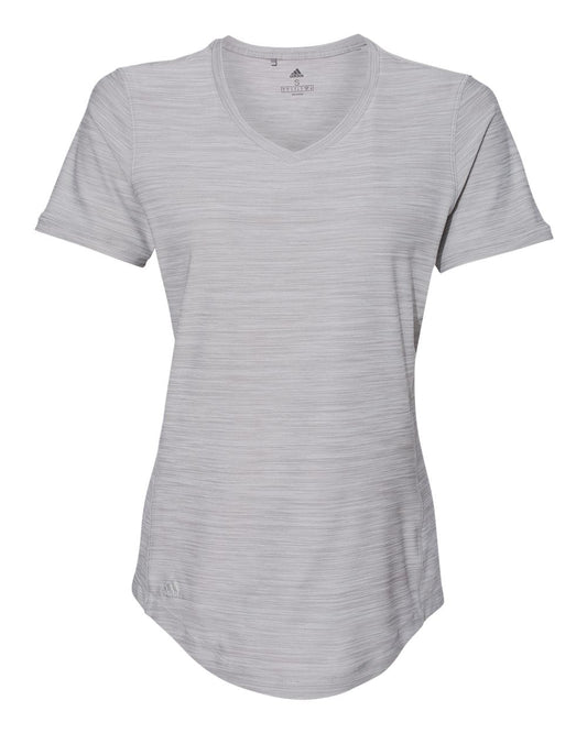 Adidas A373 Women's Malange Tech T-Shirt - Mid Grey Melange