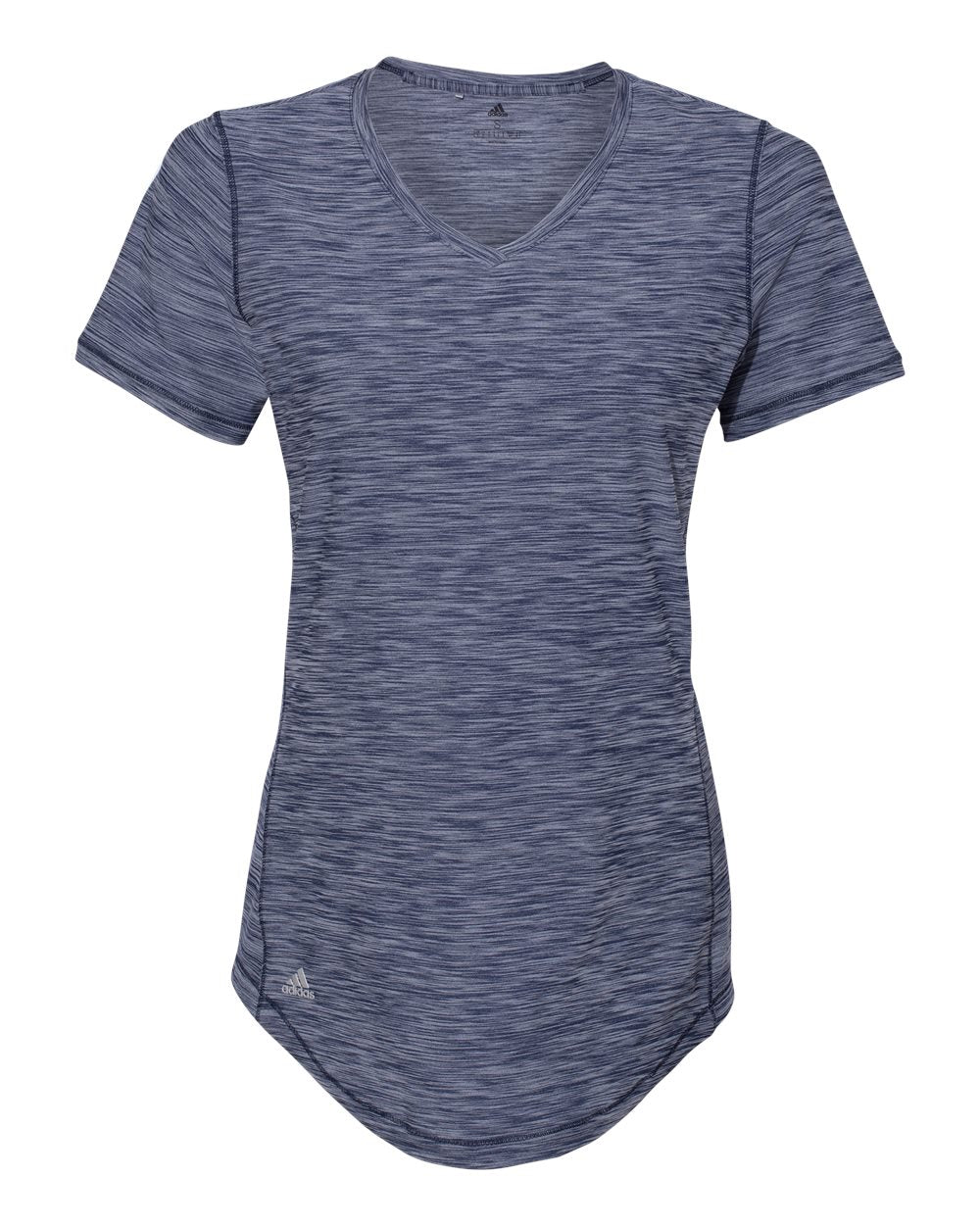 Adidas A373 Women's Malange Tech T-Shirt - Navy Melange