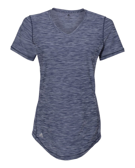 Adidas A373 Women's Malange Tech T-Shirt - Navy Melange