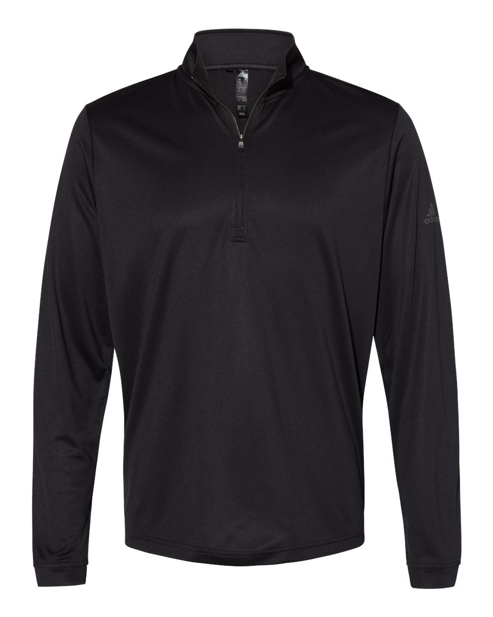 Adidas A401 Lightweight Quarter-Zip Pullover - Black