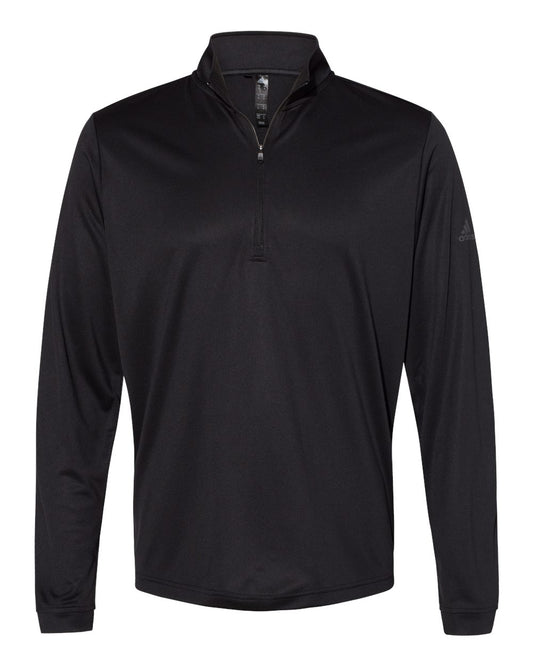 Adidas A401 Lightweight Quarter-Zip Pullover - Black