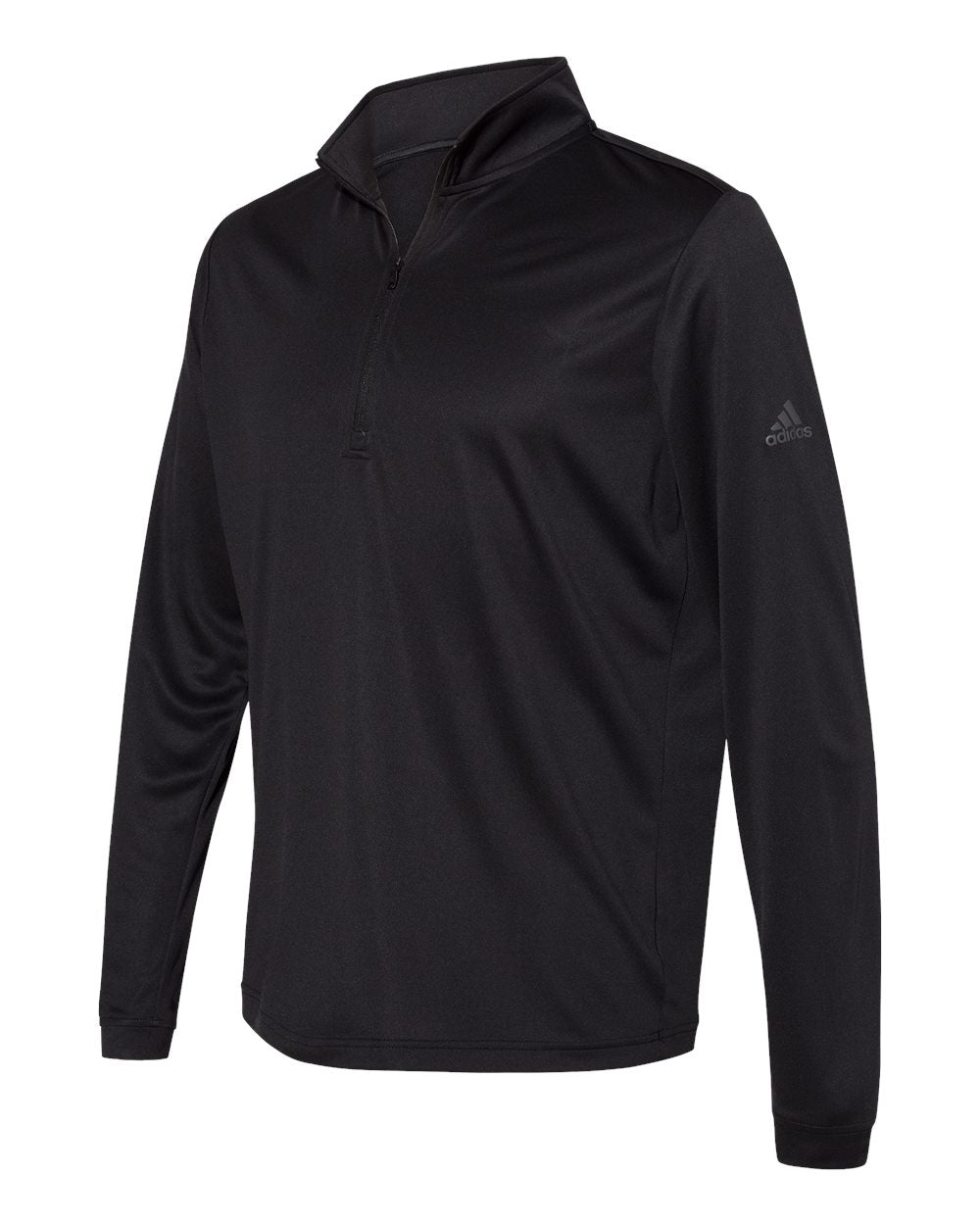 Adidas A401 Lightweight Quarter-Zip Pullover - Black