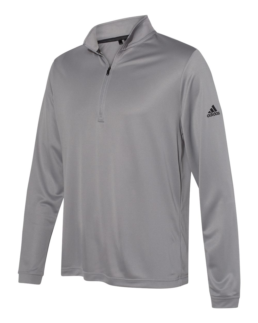 Adidas A401 Lightweight Quarter-Zip Pullover - Grey Three