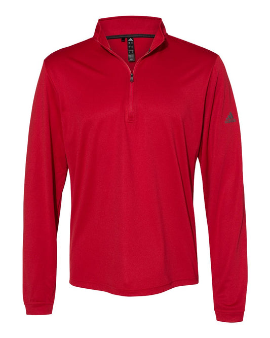 Adidas A401 Lightweight Quarter-Zip Pullover - Power Red