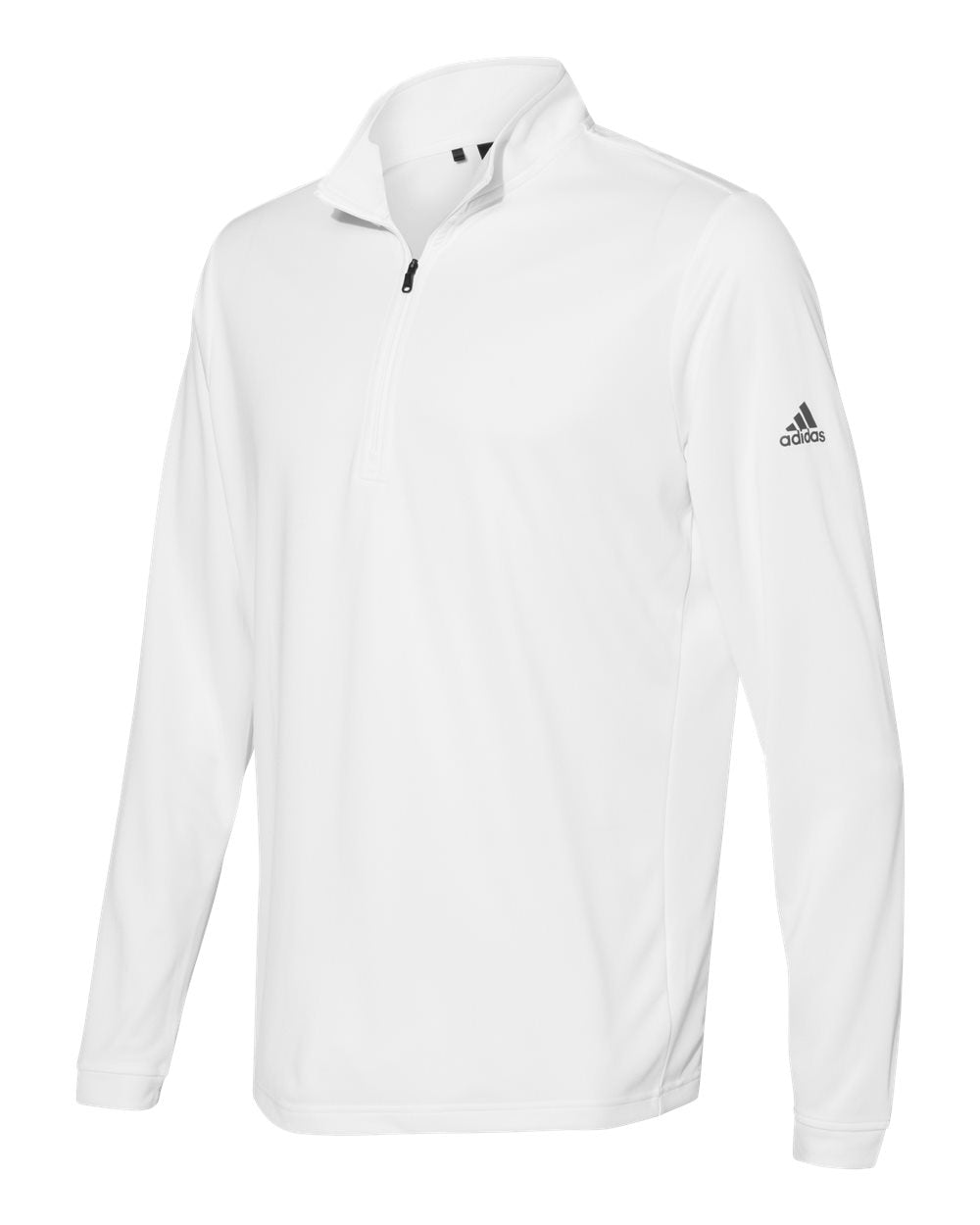 Adidas A401 Lightweight Quarter-Zip Pullover - White