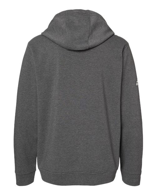 Adidas A432 Fleece Hooded Sweatshirt - Dark Grey Heather