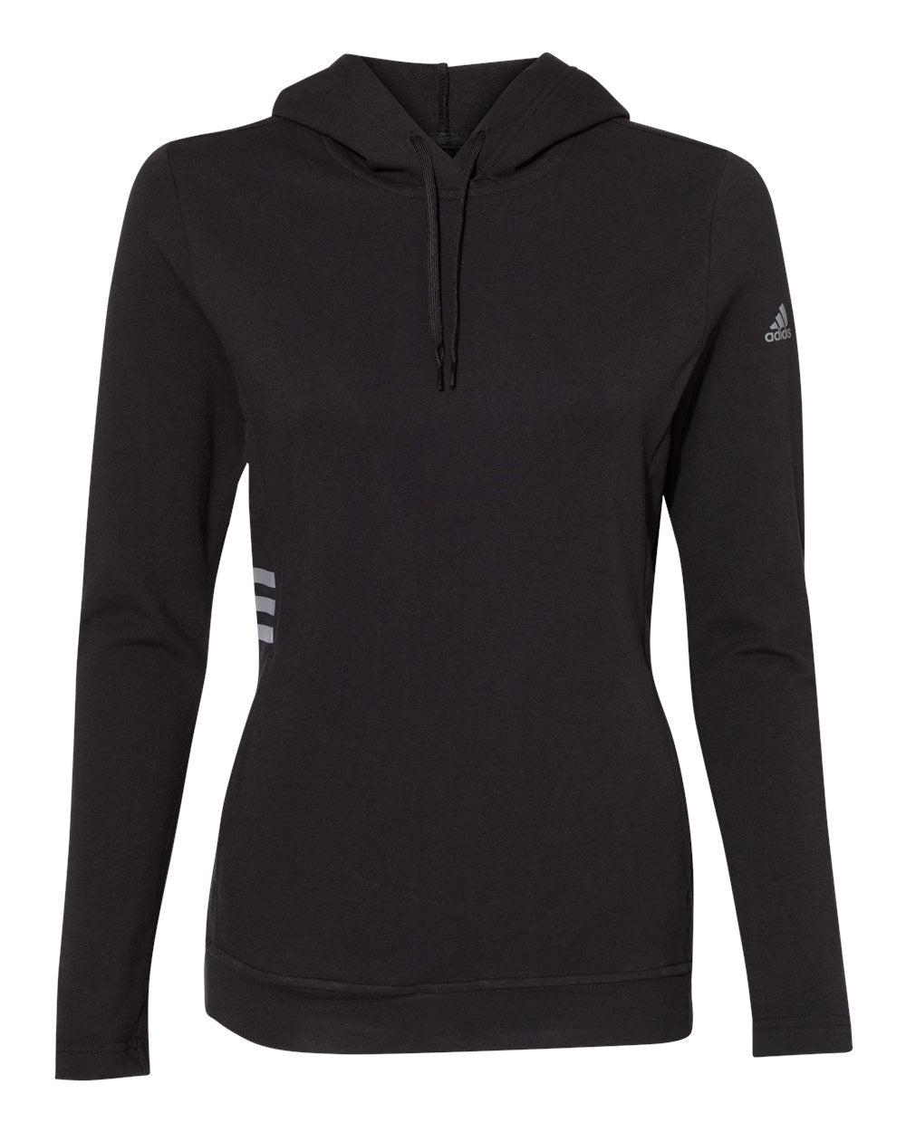 Adidas A451 Women's Lightweight Hooded Sweatshirt - Black