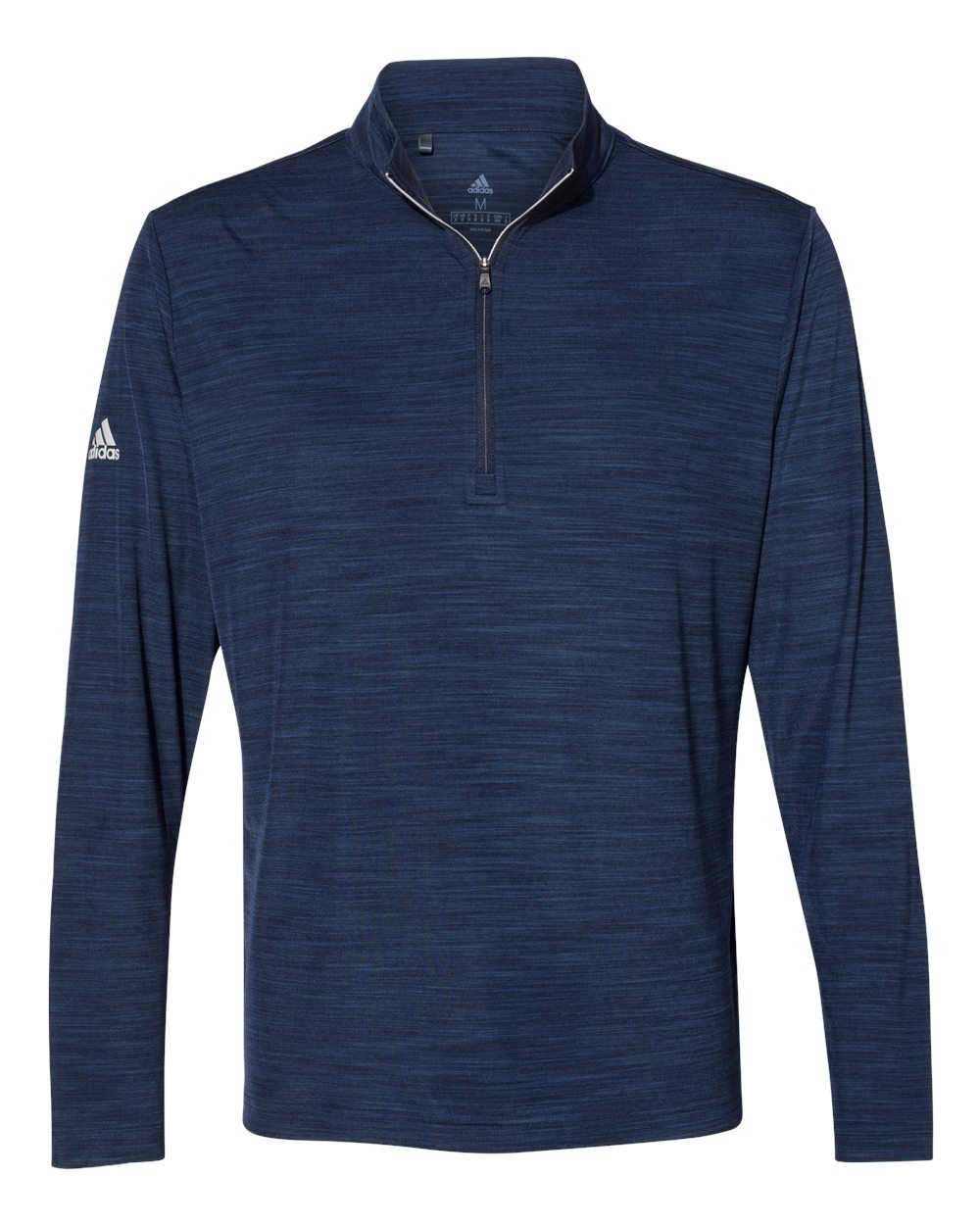 Adidas A475 Lightweight M??lange Quarter-Zip Pullover - Collegiate Navy Melange