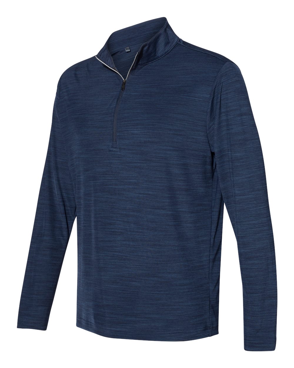 Adidas A475 Lightweight M??lange Quarter-Zip Pullover - Collegiate Navy Melange
