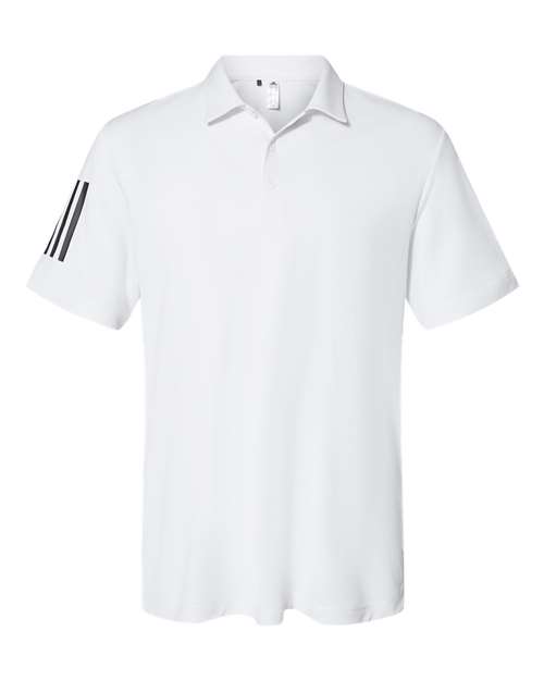Adidas A480 Floating 3-Stripes Polo - White Black