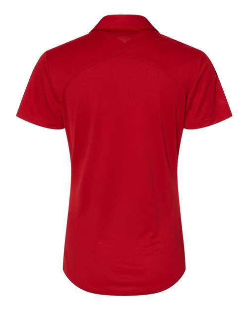 Adidas A481 Women's Floating 3-Stripes Polo - Team Power Red White