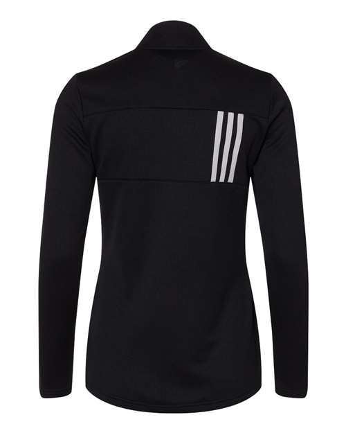 Adidas A483 Women's 3-Stripes Double Knit Full-Zip - Black Grey Two