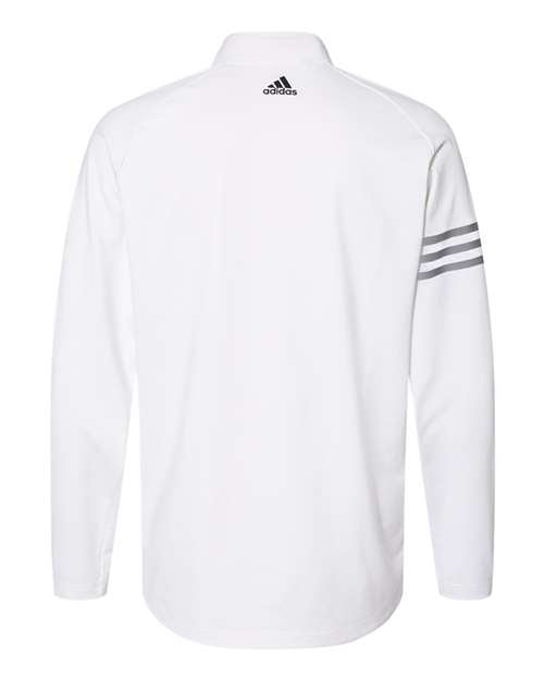 Adidas A492 3-Stripes Competition Quarter-Zip Pullover - White Grey Three Heather Grey Three