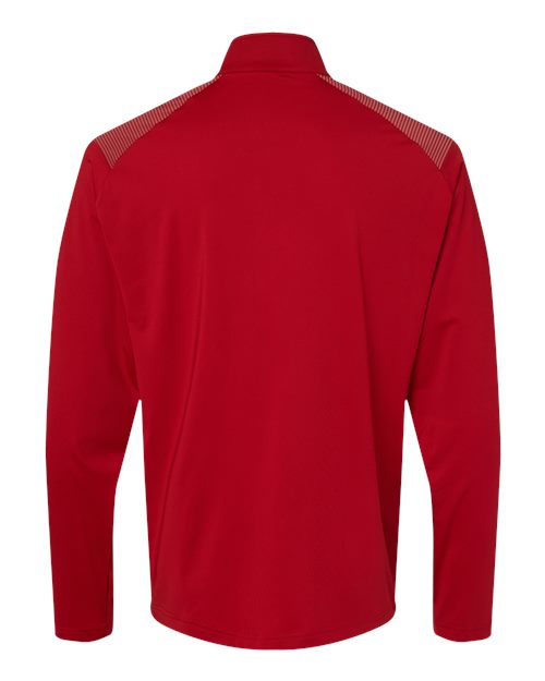 Adidas A520 Shoulder Stripe Quarter-Zip Pullover - Team Power Red