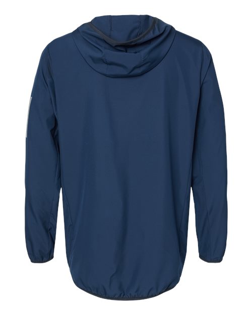 Adidas A524 Hooded Full-Zip Windbreaker - Collegiate Navy