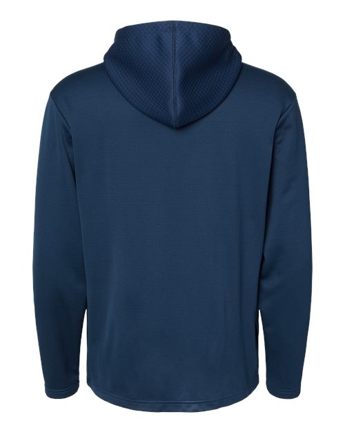 Adidas A530 Textured Mixed Media Hooded Sweatshirt - Collegiate Navy