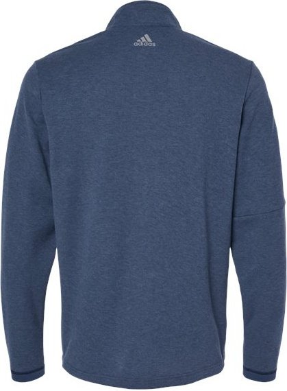 Adidas A554 3-Stripes Quarter-Zip Sweater - Collegiate Navy Melange
