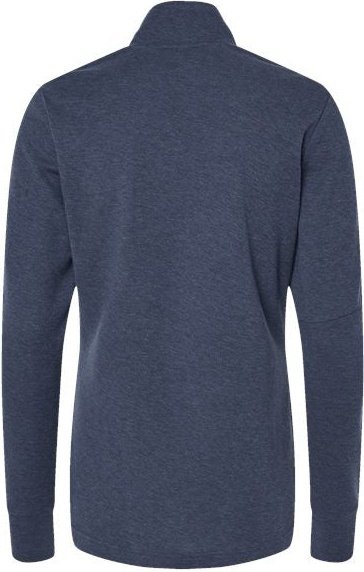 Adidas A555 Women's 3-Stripes Quarter-Zip Sweater - Collegiate Navy Melange