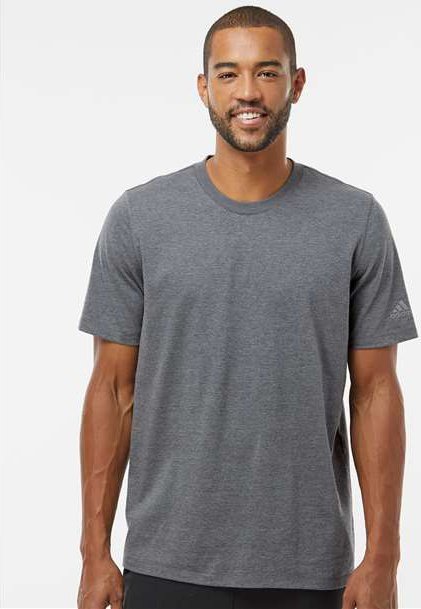 Adidas A556 Blended T-Shirt - Dark Gray Heather