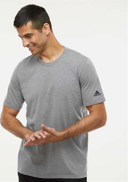 Adidas A556 Blended T-Shirt - Medium Gray Heather