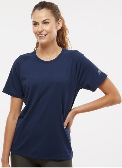 Adidas A557 Women's Blended T-Shirt - Collegiate Navy