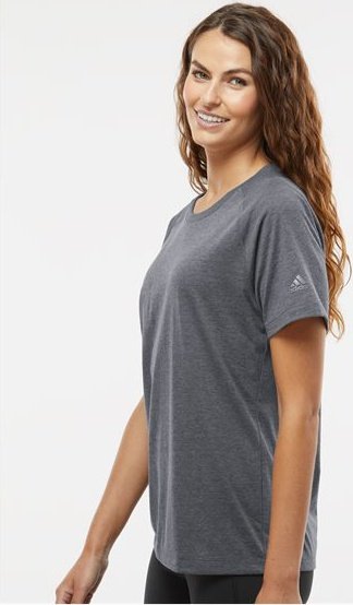Adidas A557 Women's Blended T-Shirt - Dark Gray Heather