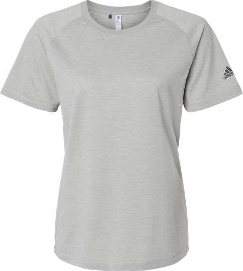 Adidas A557 Women's Blended T-Shirt - Medium Gray Heather