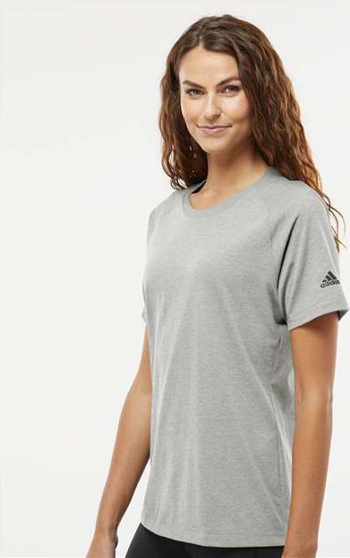 Adidas A557 Women's Blended T-Shirt - Medium Gray Heather