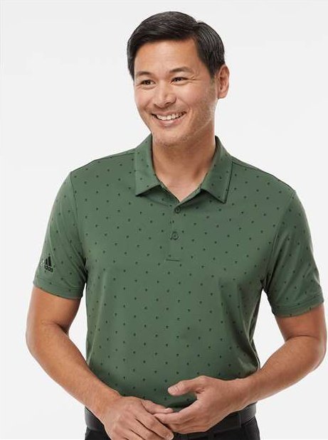 Adidas A574 Pine Tree Polo - Green Oxide Black