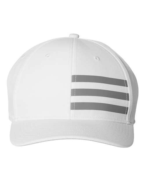 Adidas A631 Bold 3-Stripes Cap - White